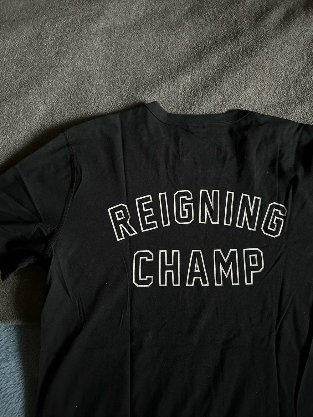 Reigning Champ Black Short-Sleeve Tee M